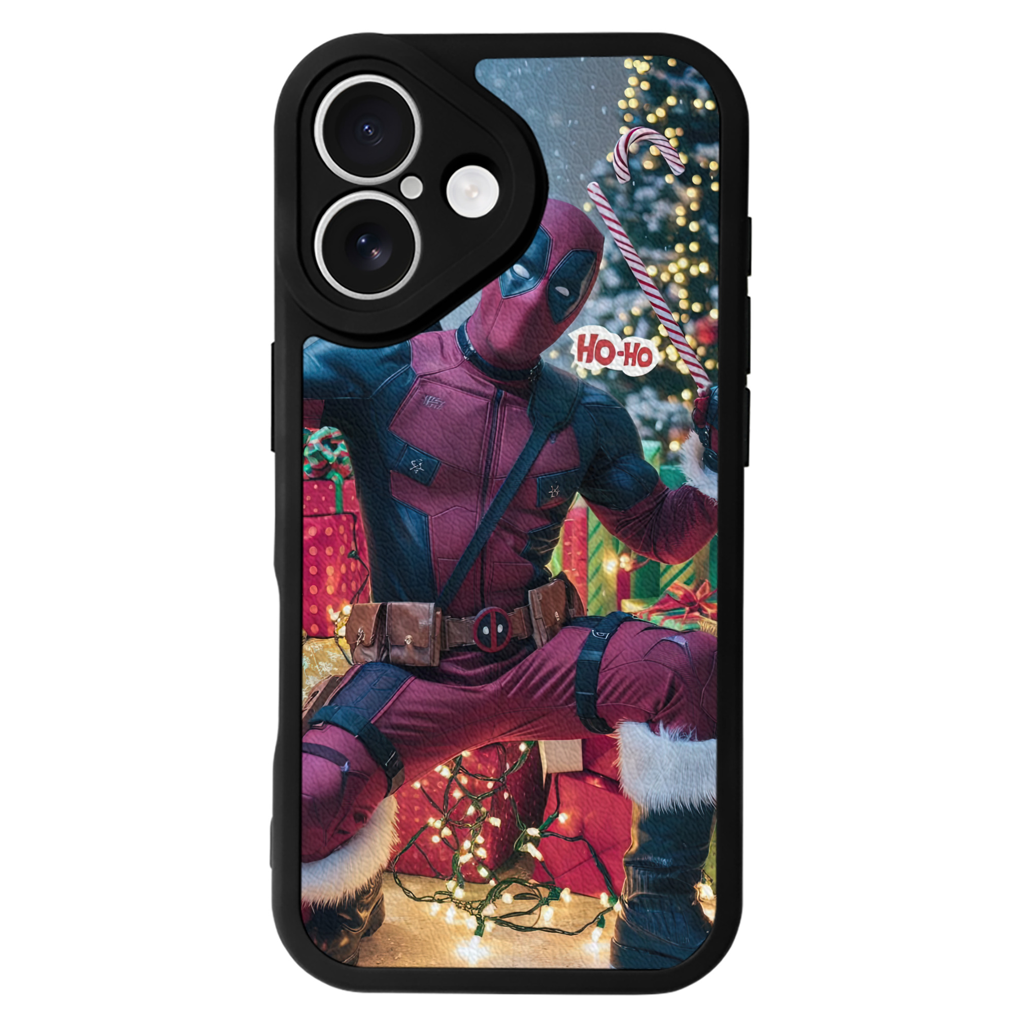 （画像用） Deadpool デッドプール 【iPhone 16シリーズ対応】シリコンスマホケース（レザー調） 材質：シリコン